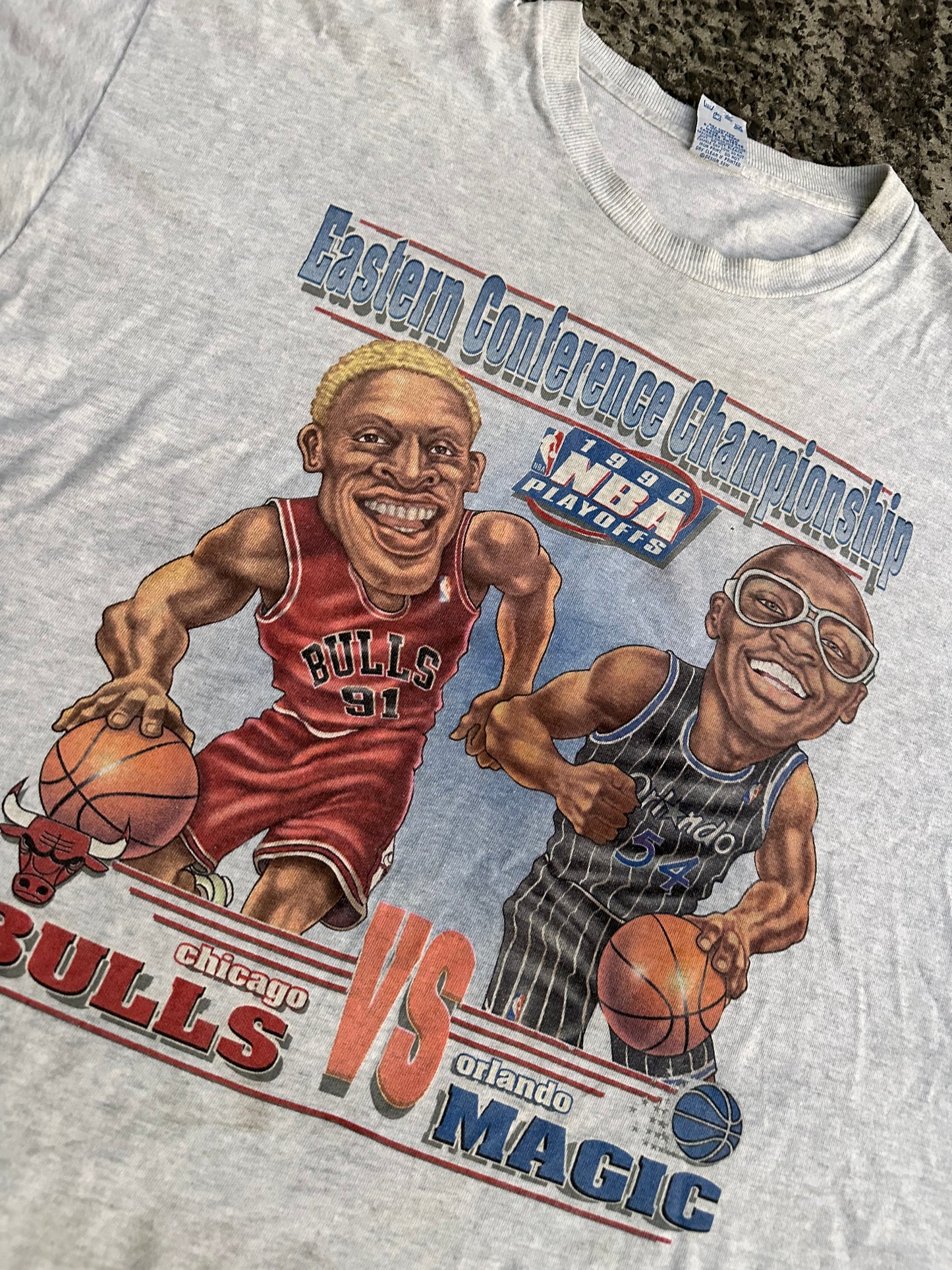 Rare bulls vs magic playoffs tee xl