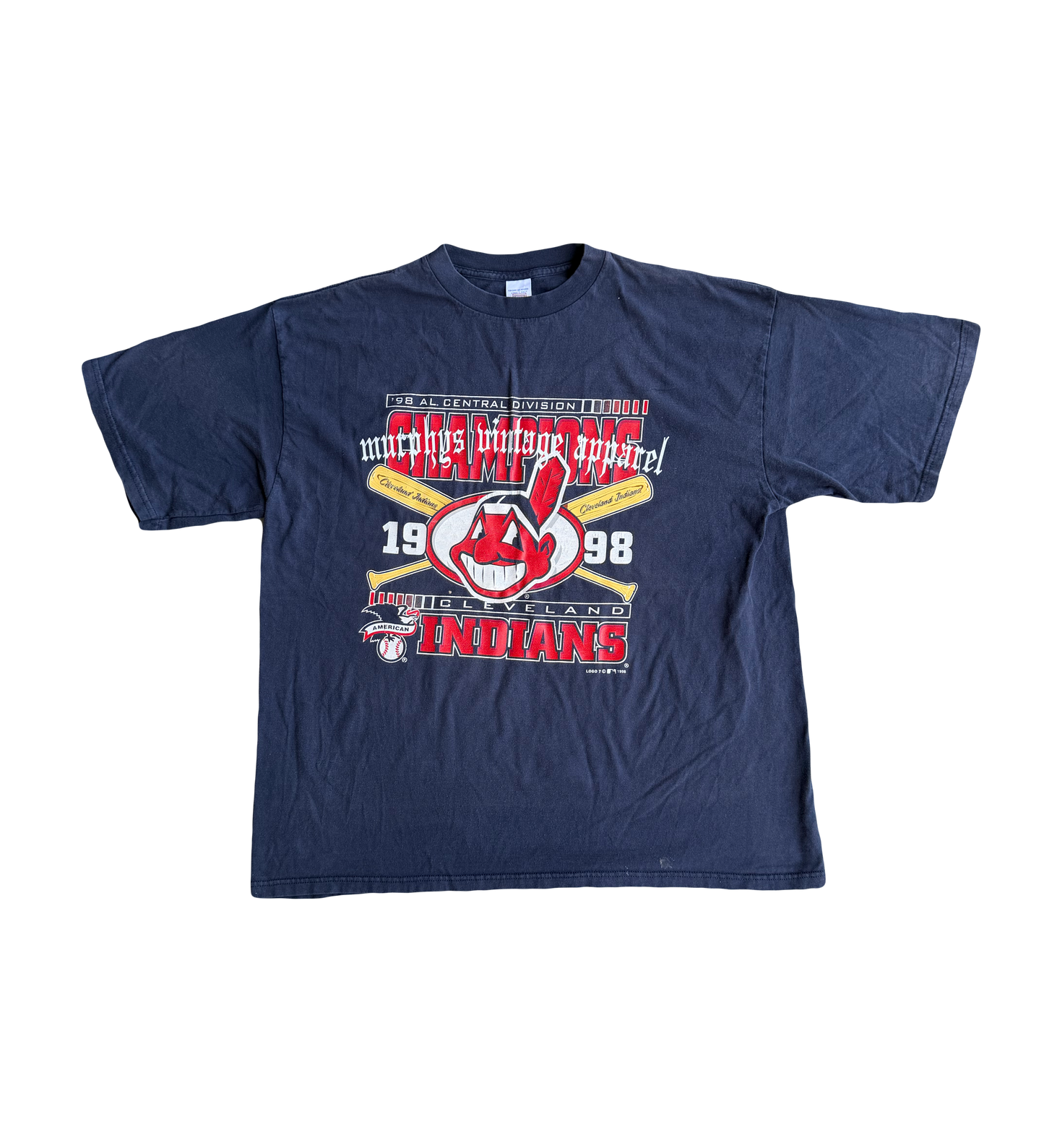 1998 Indians champions tee xl