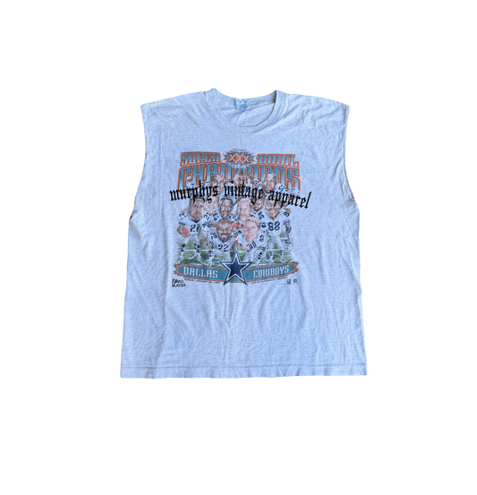 90s Dallas cowboys cut off tank xl