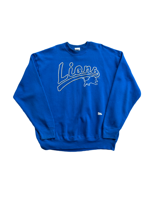 90s lions crew neck xxl pro player